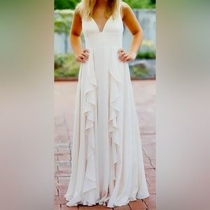 Romantic Fame and Partners Formal Gown, size 2, Champagne color